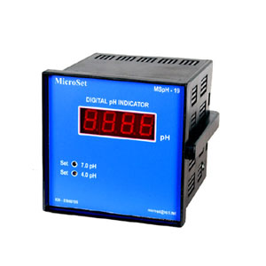 On-line Panel Mounted pH Indicators cum Transmitter MS pH 19